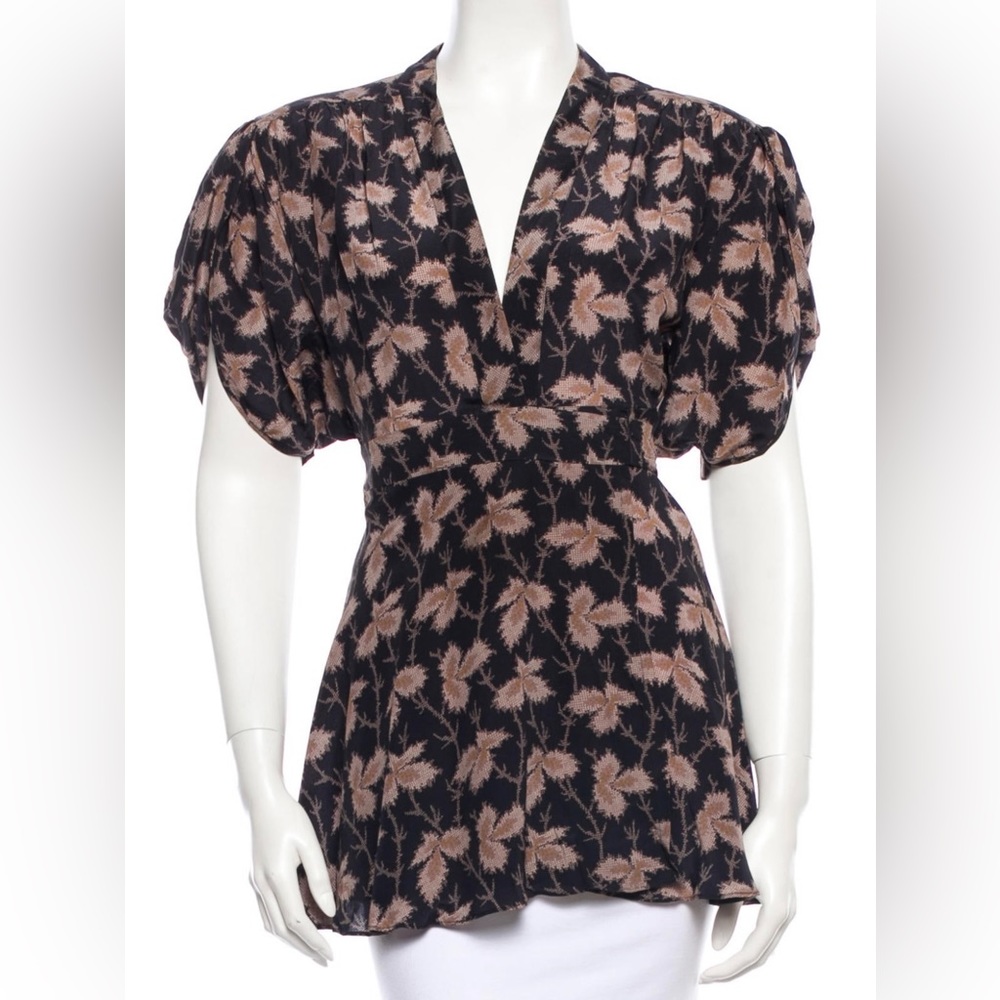Stella McCartney Italian 38 Silk Floral Blouse